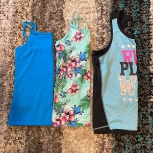 Three Girls Tank Tops Sz 7/8